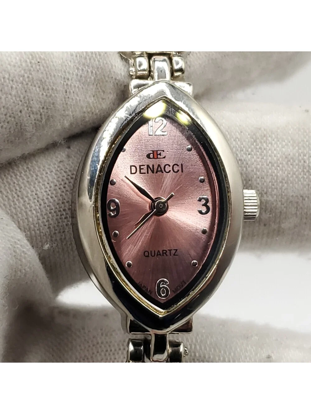 Denacci Quartz Watch Women 18mm Pink Dial With Tag New Battery